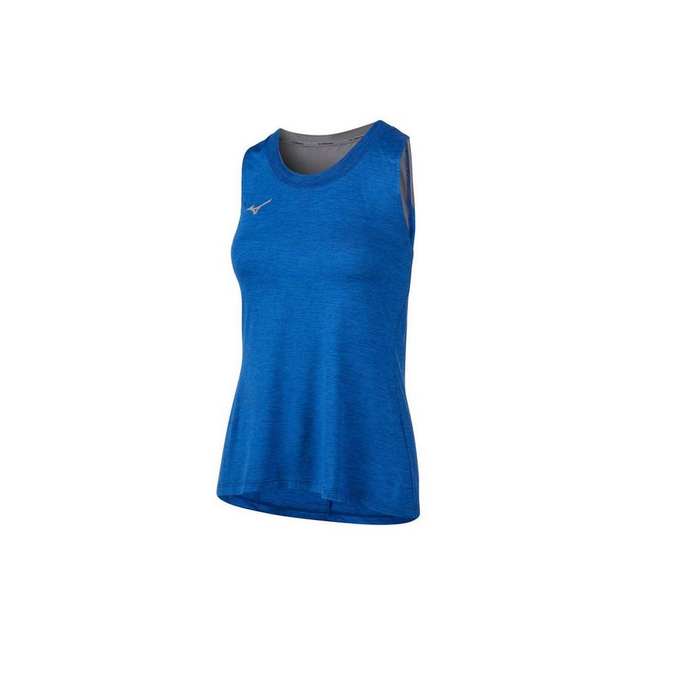 Camiseta de tirantes Mizuno Alpha Para Mujer Azul Rey 0367159-NG